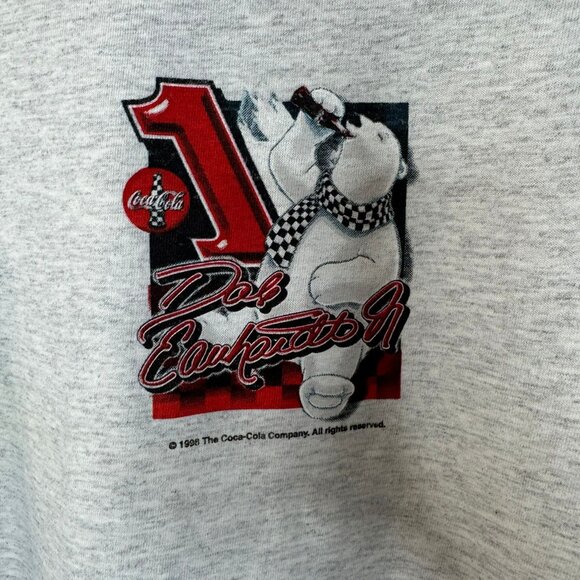 Vtg 90s Dale Earnhardt Jr Coca Cola Racing Shirt Polar Bear L New - Picture 9 of 12